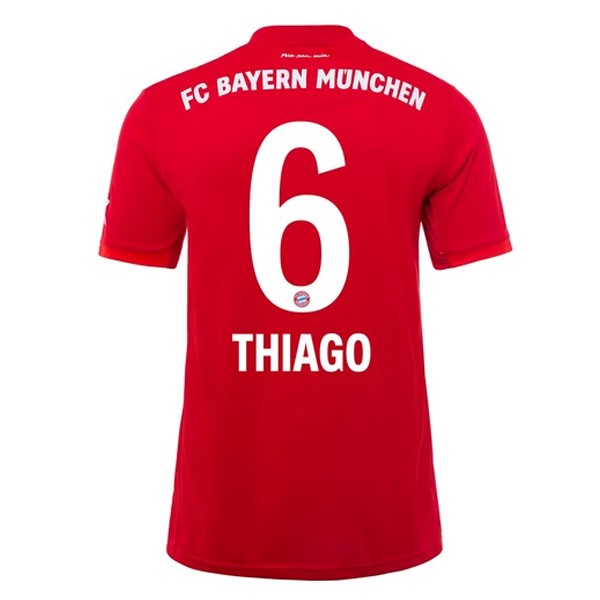 Camiseta Bayern Munich NO.6 Thiago Primera equipo 2019-20 Rojo